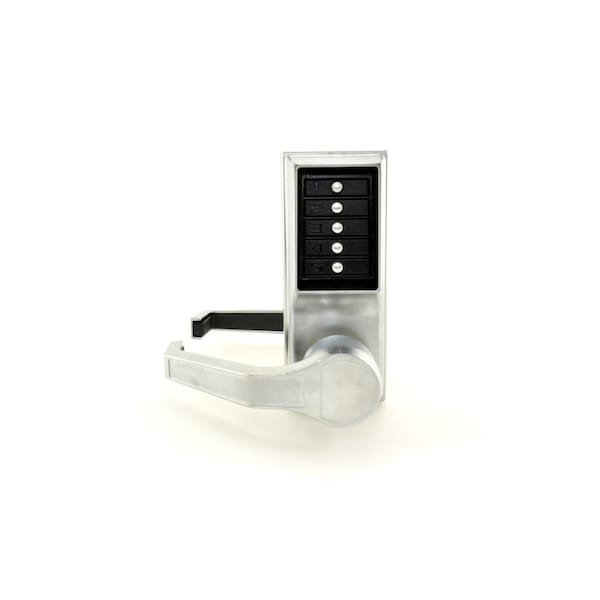 Kaba Left Hand Mechanical Pushbutton Lever Lock Combination and Passage with 2-3/4in Backset